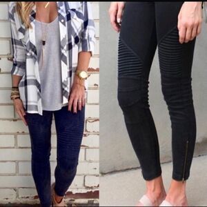 Black moto leggings Size s/m